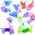 Delighkidz Animals Fidget Toys for Toddlers: 6 Pack LED Animal Pop Tubes for Kids 3 4 5 6 7 8 Year Old Girls Boys Toddler Birthday Gifts Autism Sensory Toy for Grandkids Age 3-8 Tube