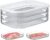 Deli Meat Container for Fridge, Stackable Food Storage Boxes with Lid for Cold Cuts, Salami, Deli, Lunch Meat, BPA Free, 18.6oz