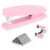 Deli Stapler, 25 Sheet Capacity, 1000 Staples & Staple Remover, Pink