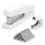 Deli Stapler, 25 Sheet Capacity, 1000 Staples & Staple Remover, White