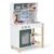 Delta Children Tiny Chef Play Kitchen – Toy Kitchen Playset with Realistic Knobs that Turn/Click, Oven, Sink, Microwave and 15 Pieces of Play Food, Green