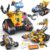 Demkia Robot Building Kit for Kids and Adults, 4-in-1 Rechargeable RC Robotics Kit with Remote & App Control, STEM Coding Toys & Science Projects, Birthday Gifts for Boys Ages 8-12+ (588 Pcs)
