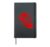 Demon Red Hardcover Journal, Black
