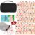 Demteric Rummy Cube Game 6 Players with Portable Travel Case, 162 Melamine Rummy Tiles & 6 Wooden Holders, Classic Family Strategy Board Game for Adults Kids