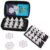Demteric Triangle Domino Game Set with 4 Holders Travel Case | 56 Upgrated Triangular Tiles for Kids, Portable Classic Board Game for Adults, Family Cognitive Strategy Games for 2-4 Players