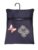 Denim Clothespin Bag with Peach Butterfly Patch