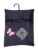 Denim Clothespin Bag with Pink Butterfly Patch