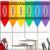 Denylo pro 6×3 Ft Crayon School Classroom Curtains 6 Pcs Colorful Crayon Curtains for Back to School Classroom Decorations