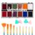Depvision Alcohol Activated Face Paint SFX Makeup for Special Effects 12 Color Wound Bruise Waterproof Professional Makeup Artist with Sponges Brushes Skin Illustrator