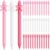 DERTE 36 Pcs Coquette Pink Bow Retractable Gel Pens Black Ink