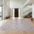 Design&I 5’x7′ Gray Lavender Boho Floral Medallion Washable Area Rug