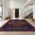 Design&I 5’x7′ Purple Orange Festive Seasonal Welcome Washable Area Rug