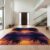 Design&I 6’x9′ Sunset Orange Ocean Hawaiian Turquoise Washable Area Rug