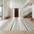 Design&I 6’x9′ Washable Area Rug Large Plush Grey Minimalist Rows Pile Shaggy Abstract Marbled Oversized Skid-Resistant Low Profile for Living Room, Family Room, Indoor