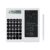 Desk Calculator, Desktop Small Calculators with Writing Notepad, Basic 4-Function Math Large Button Calculator, School Supplies, Middle/High School Students (White)