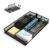 Desk Drawer Organizer Tray, 4 to 6 Grid Drawer Divider with 2 Adjustable Compartments, Metal Mesh Desk Organizer for Stationery Makeup Kitchen Toolroom School &Office, 12.6×8.26×1.57 in,1 PC