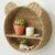 Deskium Playful Rattan Wall Shelf, Rustic Double-Layer Paper Rope Storage Basket, Wall-Mounted Floating Display Shelf, Hanging Organizer for Bedroom, Playroom, Bathroom, and Nursery Decor Accents