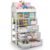 Desk Organizer with Drawers, 5 Drawers Storage Organizer, Desktop Storage Drawers for Office Supplies, Plastic Stationary Organizer, Makeup Organizer, Desk Storage Box for Office, School, Home