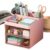 Desk Pen Organizer Makeup Compartment Storage Box for Vanity
