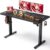 DeskShow Electric Standing Desk Adjustable – 47 x 24 Inch Sit Stand up Desk with 0.8 Inch Thick Tabletop – Adjustable Height Table with 3 Memory Preset, Cable Management for Home Office