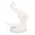 Desk Tape Dispenser, Suction Cup Adjustable Roll Holder Sawtooth Blade (White)