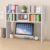 Desktop Bookshelf for Computer Desk, Wooden Desktop Organizer Shelf with 6 Shelves, Bookshelf Storage for College Dorm Office Home, White