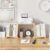 Desktop Bookshelf Organizer | Wood Office Storage Rack+ Portable Mini Bookcase for Books, Recipes, Files & Binders, Fits Bedroom, Study, Office & Kitchen Countertop.with 2bookmarks