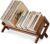 Desktop Bookshelf Organizer, Wood Slanted Desk Bookshelf, Tilting Bookcase for Books/CDs/Magazine Display, Small Tabletop Book Rack for Office, Home, Bedroom, Small Space Storage and Display