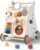 Detachable Baby Walker for Toddlers 1 Year Old Wooden Montessori Busy Board Adjustable Speed Push & Pull Walker Learning to Walk Activity Center Toy for Boys Girls 12 Months+ Baby Toys Birthday Gifts