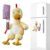 Detachable Plush Duck Fridge Magnet with Removable Limbs & Plush Cutter