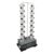 Deturprostore 56 Holes Hydroponic Tower Planter, Movable Vertical Double Column Aeroponic Growing System, Indoor Outdoor Soilless Planting Kit for Vegetables Herbs Flowers