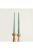 Deurne Taper Candle 11.8 in 11.8in Long Burning Pillar Candle for Table Settings and Home Decor, Set of 2, Scent, Blue Paraffin Wax, 10-Hour Burn Time – 142336
