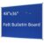 DEVELOP 48×36 Inch Large Blue Felt Bulletin Board, Wall Mounted Pin Memo Notice Cork Board with Silver Aluminium Frame for Office, Home, and Classroom, Includes 10 Push Pins