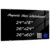 DEVELOP Magnetic Black Glass Dry Erase Board, 24 x 18 Inches (60 x 45 cm), Small Frameless Wall Mounted Writing Glass Whiteboard with 4 Markers, 2 Magnets, 1 Eraser