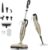 DEVOAC VM6 Scrubbing Steam Mop with Rotating Mop Pads, 10 in 1 Steam Mop, Lightweight Spin Mop & 3 Steam Modes for Hard Floor Laminate Marble Floors (Champagne)