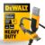 DEWALT Heavy Duty USB C Cable, Premium Braided Nylon USB A to Type C Charger Cable Fast Charging for iPhone 17/16/15 Series, Samsung Galaxy S10 S10+ / Note 9, LG V30 (USB 2.0, Black, 1 feet)