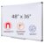 DexBoard Magnetic White Board 48 x 36 Dry Erase Board for Wall