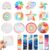 Dfqsofd 70Pcs Calm Anxiety Sensory Stickers, Breathing Mindfulness Textured Stickers Calm Strips with 2 Different Surface Texture Styles for Adult Anxiety Relief, 19 Styles