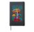 Dia De Los Tacos Skeleton Sombrero Dia De Los Muertos Floral Hardcover Journal, Black