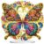 Diamond Painting Kits for Adults Beginners, 5D Full Drill Flowers and Butterfly Crystal Art Desktop Ornament, DIY Single Sided Home Office Desk Decor, Creative Craft Gift Set with Tools