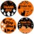 Diartpaint Orange Black Halloween Thank You Stickers 80Pcs 2in Ghost Cat Spider Bat Labels Waterproof Party Favor Seals for Halloween Birthday Baby Shower Candy Bags Gift Boxes Decor Supplies Events