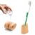 DiatZeno Small Toothbrush Holder for Bathrooms – Diatomite Quick Dry Toothbrush Stand, Compact Single Toothbrush Holder for Manual Toothbrush, Modern Drying Stone Organizer for Sink & Travel L Orange