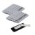 Diácono (Cross) Rounded Corners Name Tag/Badge, 1 x 3 Spanish Church Staff Badge with Magnet Backing, Silver (10 Pack)