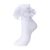 Dicry Socks for Women, Big Ruffle Socks with Turn Cuff and Double Lace (Size 5-9, 1 Pair, White)