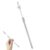 Didiseaon Thermometer Clamps Thermometer Holder Tool for Laboratory Use Stainless Steel with High Durability and Fine Workmanship, Creative Appearance for Students and Personal Laboratories