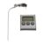 Digital Meat Thermometer with Long Stainless Steel Probe and Timer Alarm for Cooking Grilling Steak Poultry Baking with Magnetic Back for Kitchen Use