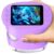 Digital Microscope for Kids with Adjustable Lights, Nature Exploration Tools Portable STEM Science Lab Gifts, Rechargeable Portable Microscope Boys & Girls Age 4 5 6 7 8 9 10 11 12, Purple