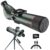 Digital Spotting Scope with Screen Portable Auto-Focus Electronic 4K Smart Telescope with Tripod 32GB SD Card and Carrying Bag for Stargazing Bird Watching, Wildlife Viewing Hunting Mud