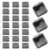 DIKACA 30pcs Acrylic Press on Nail Box Plastic Material and Stackable Shape, Secure Protection and Organized Storage for Home or Manicure Salon Nail Art Collections