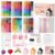 dilisherstoy 74000+Pcs Fuse Beads Kit, 144 Colors 2.6mm Mini Fuse Bead Kit, 200+ Patterns, DIY Crafts Supplies for Women, Ideal Christmas Birthday Party Gift for Women, Wall Art Room Decor, All-in-One